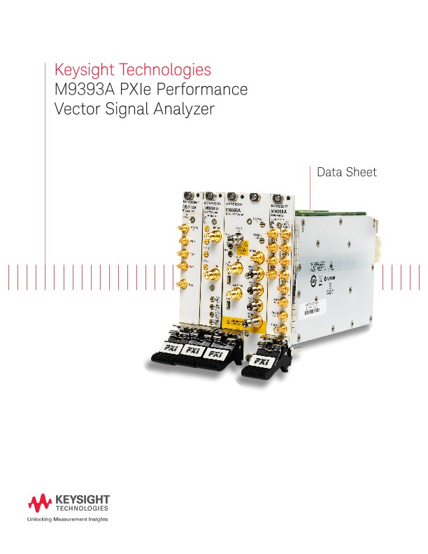 M9393A PXIe Performance Vector Signal Analyzer | Keysight